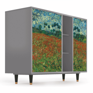 Sideboard - STORYZ - BS2 Poppy field by van Gogh - Grey