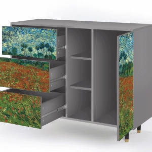 Sideboard - STORYZ - BS2 Poppy field by van Gogh - Grey