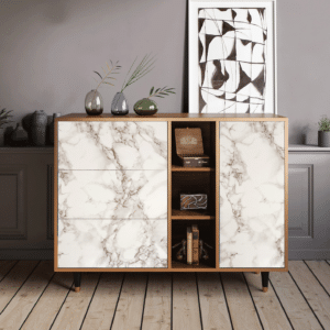 Sideboard - STORYZ - BS2 Milk Marble - Walnut