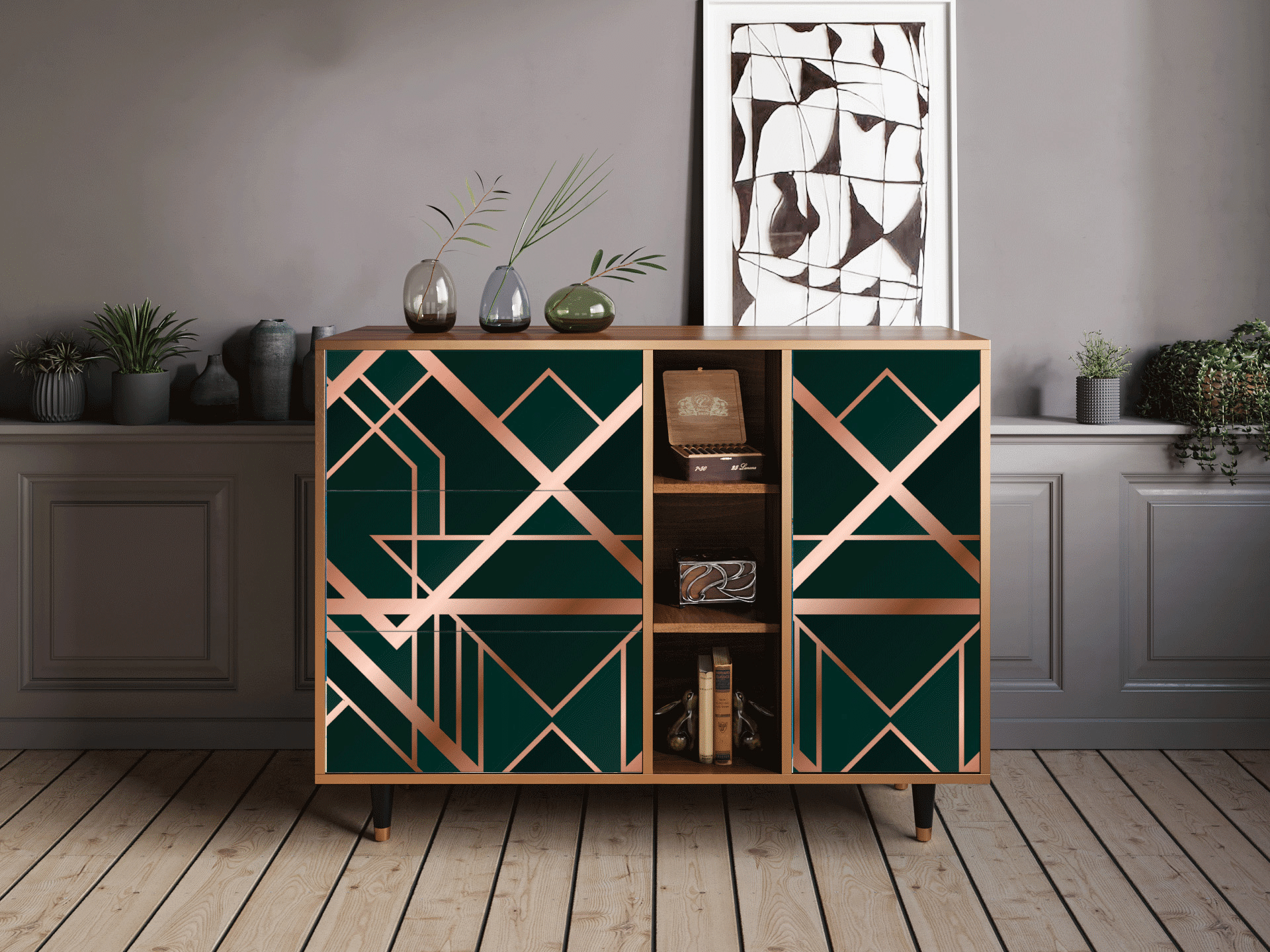 Sideboard - STORYZ - BS2 Emerald Gatsby - Walnut Sideboard - STORYZ - BS2 Emerald Gatsby - Walnut