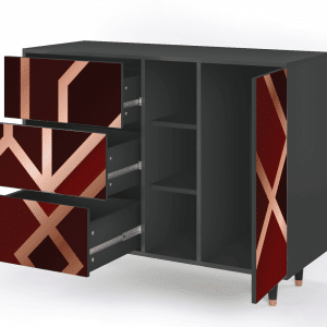 Sideboard - STORYZ - BS2 Velvet 1920's - Antracite