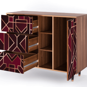 Sideboard - STORYZ - BS2 Burgundy Jewelery - Walnut