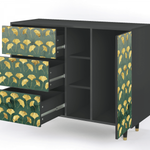 Sideboard - STORYZ - BS2 Gingko leaves - Antracite