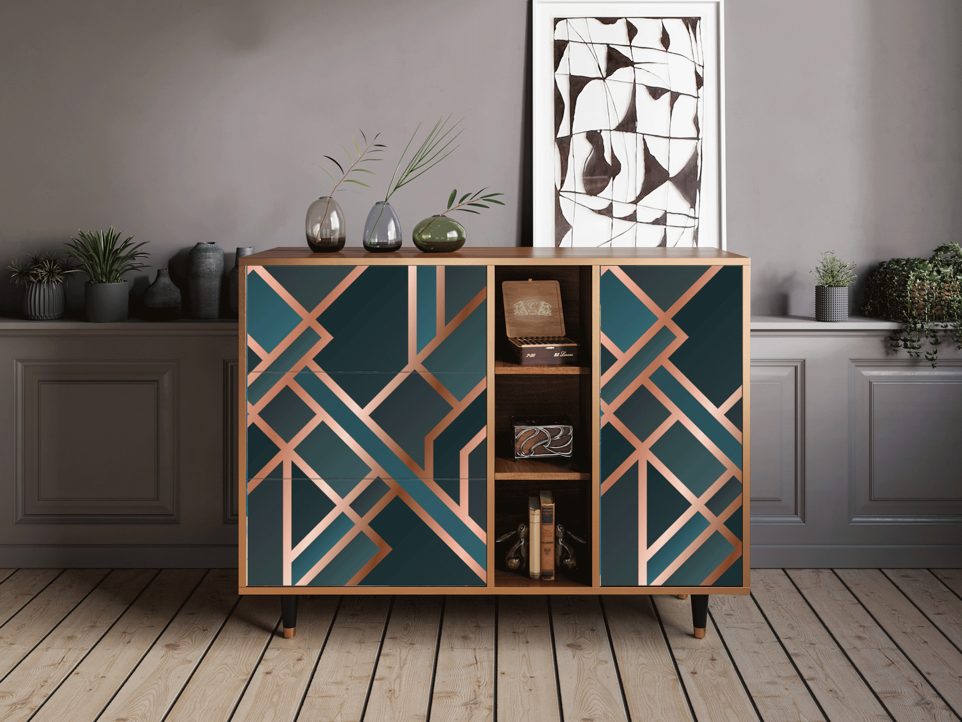 Sideboard - STORYZ - BS2 Bronze Crossroad - Walnut