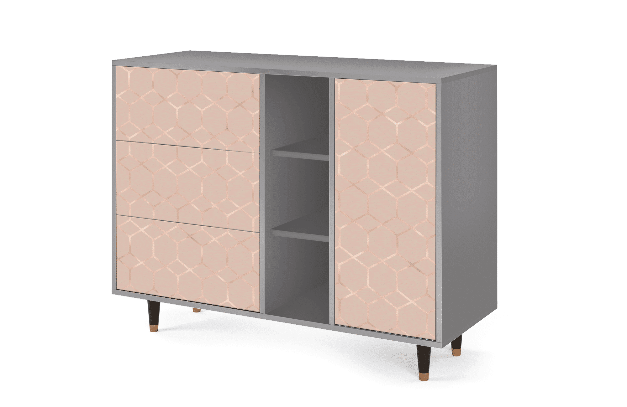 BS2_48_002 Sideboard - STORYZ - BS2 Rose Honeycomb - Grey