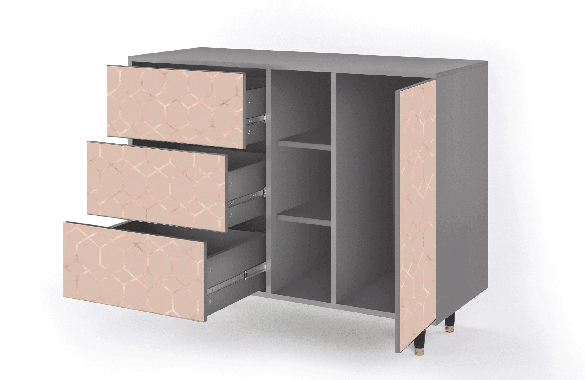 Sideboard – STORYZ – BS2 Rose Honeycomb – Grey Sideboard - STORYZ - BS2 Rose Honeycomb - Grey