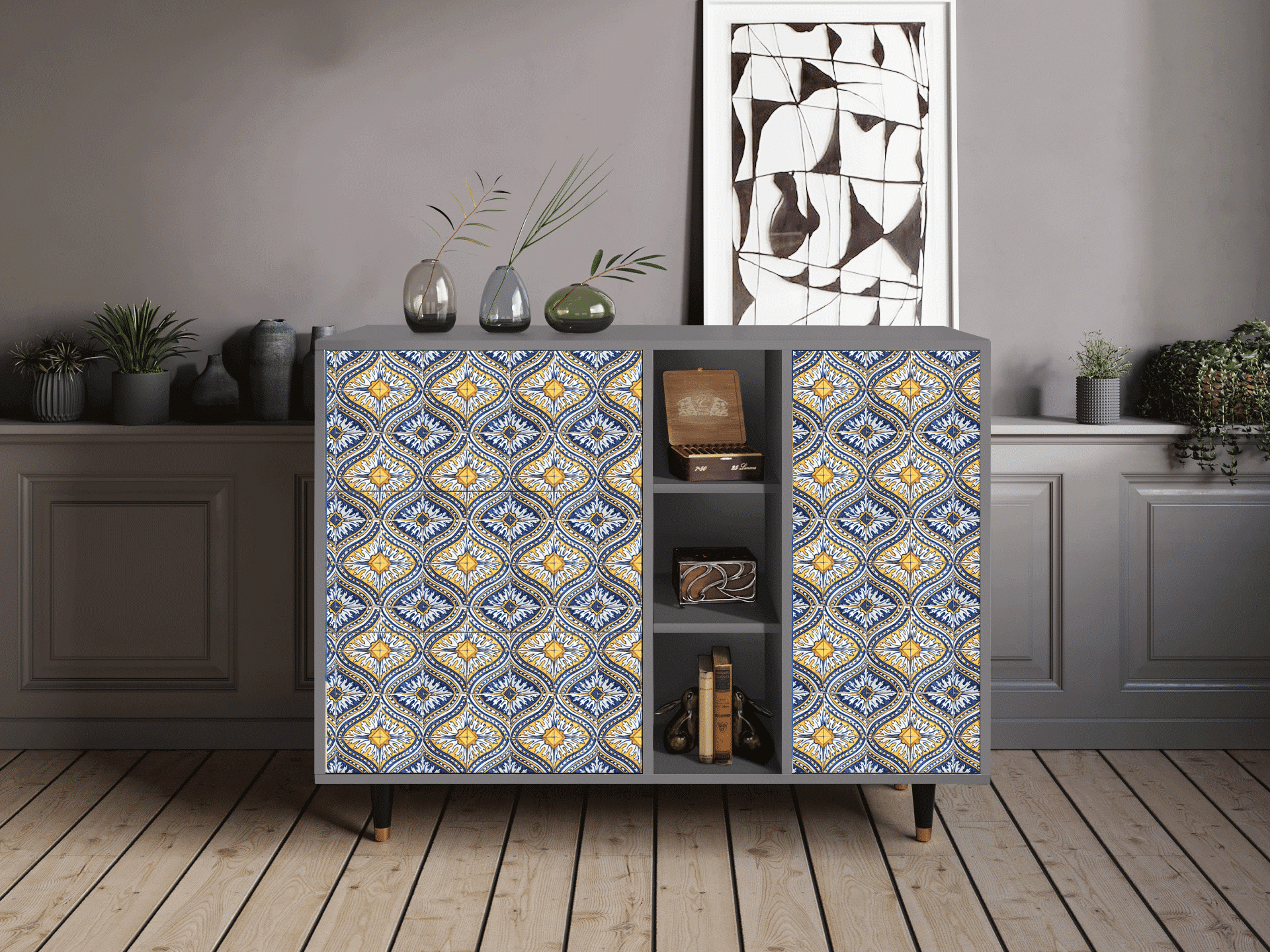 Sideboard - STORYZ - BS2 Illusory Pattern - Grey Sideboard - STORYZ - BS2 Illusory Pattern - Grey