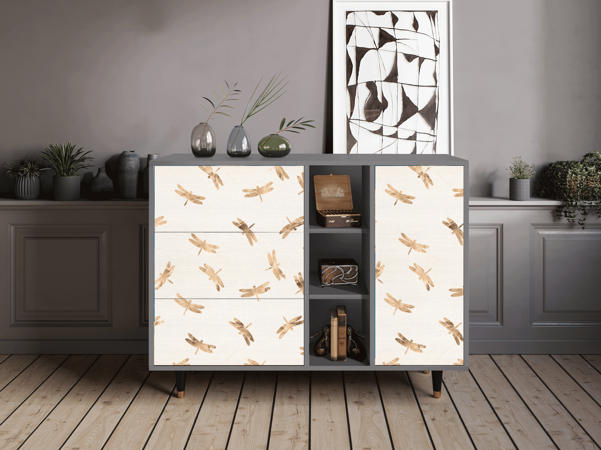 Sideboard - STORYZ - BS2 Nude Dragonflies - Grey Sideboard - STORYZ - BS2 Nude Dragonflies - Grey