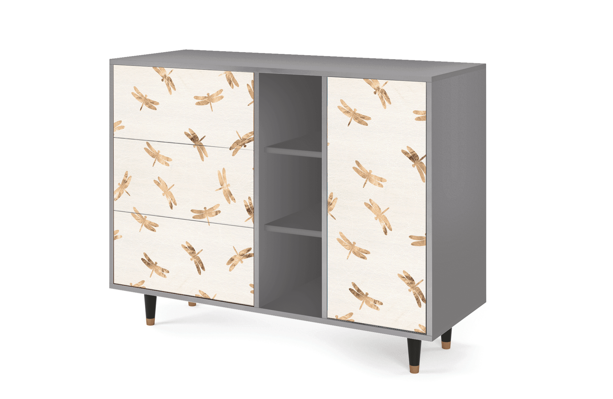 BS2_60_002 Sideboard - STORYZ - BS2 Nude Dragonflies - Grey