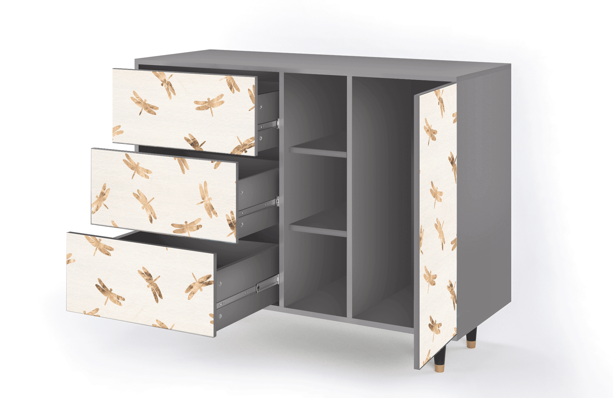 Sideboard – STORYZ – BS2 Nude Dragonflies – Grey Sideboard - STORYZ - BS2 Nude Dragonflies - Grey