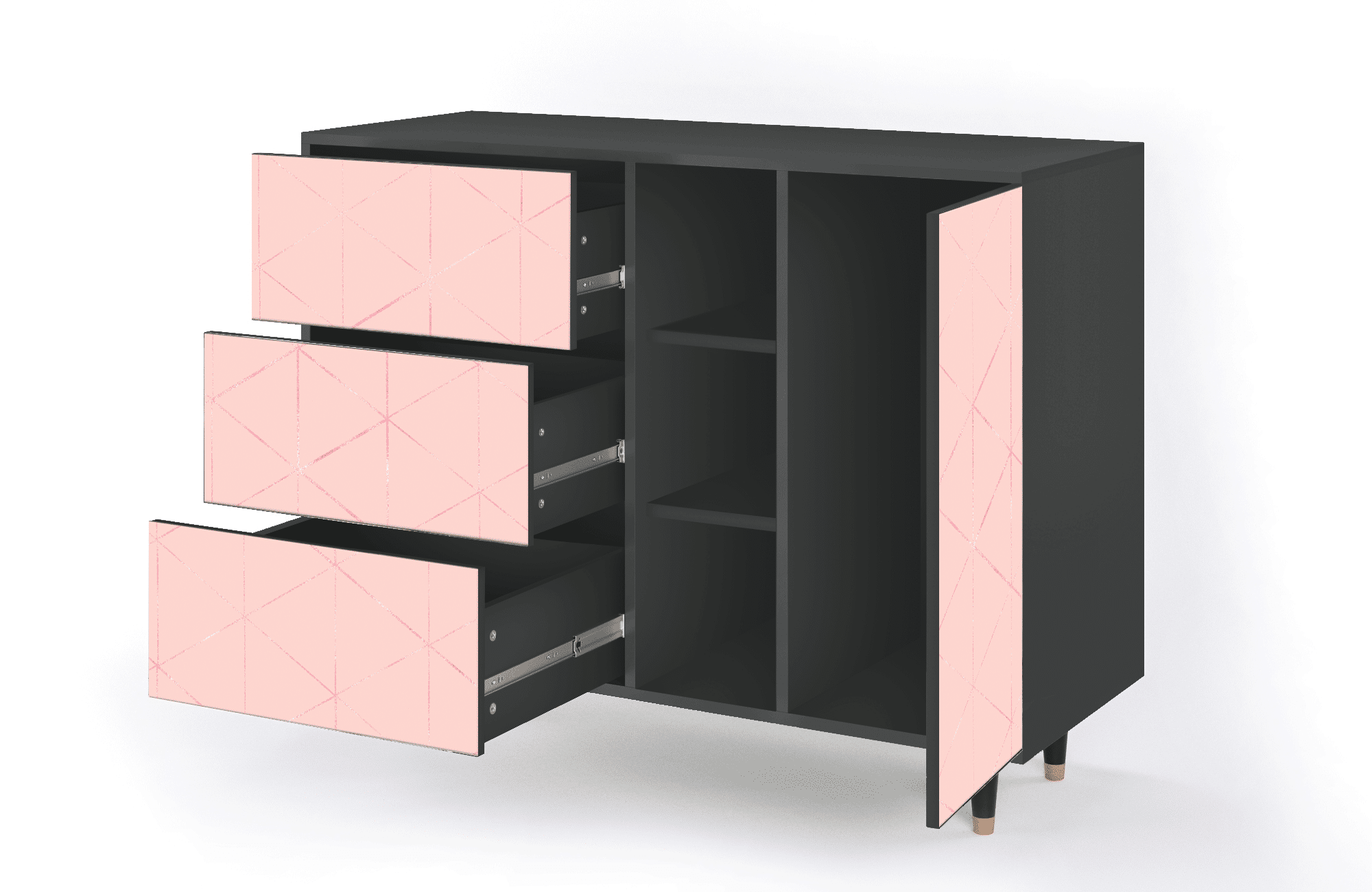 Sideboard – STORYZ – BS2 Rose Quartz – Antracite Sideboard - STORYZ - BS2 Rose Quartz - Antracite