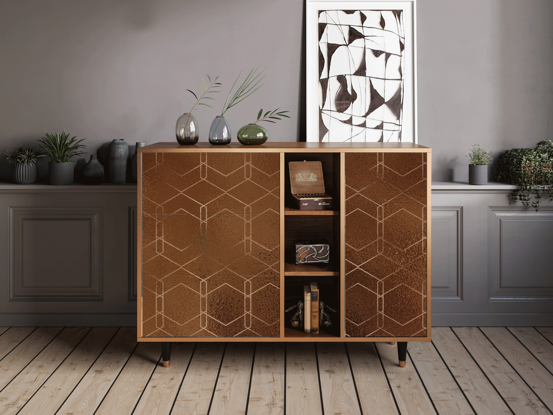 Sideboard - STORYZ - BS2 Chocolate Bar - Walnut