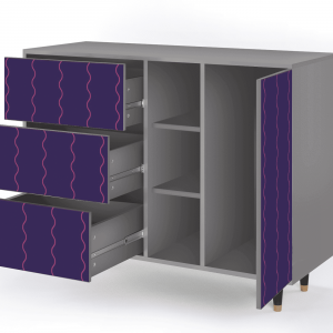 Sideboard - STORYZ - BS2 Grape Maccaroni - Grey