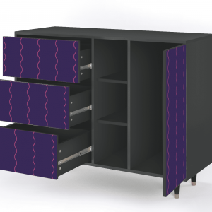 Sideboard - STORYZ - BS2 Grape Maccaroni - Antracite