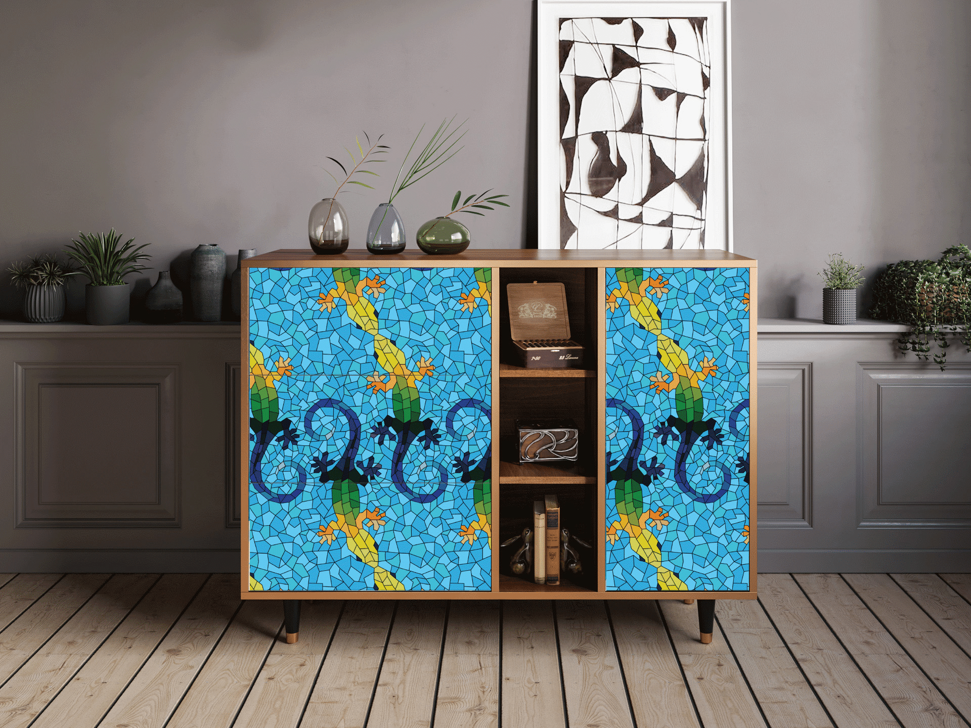 Sideboard - STORYZ - BS2 Gaudi's Lizard - Walnut Sideboard - STORYZ - BS2 Gaudi's Lizard - Walnut