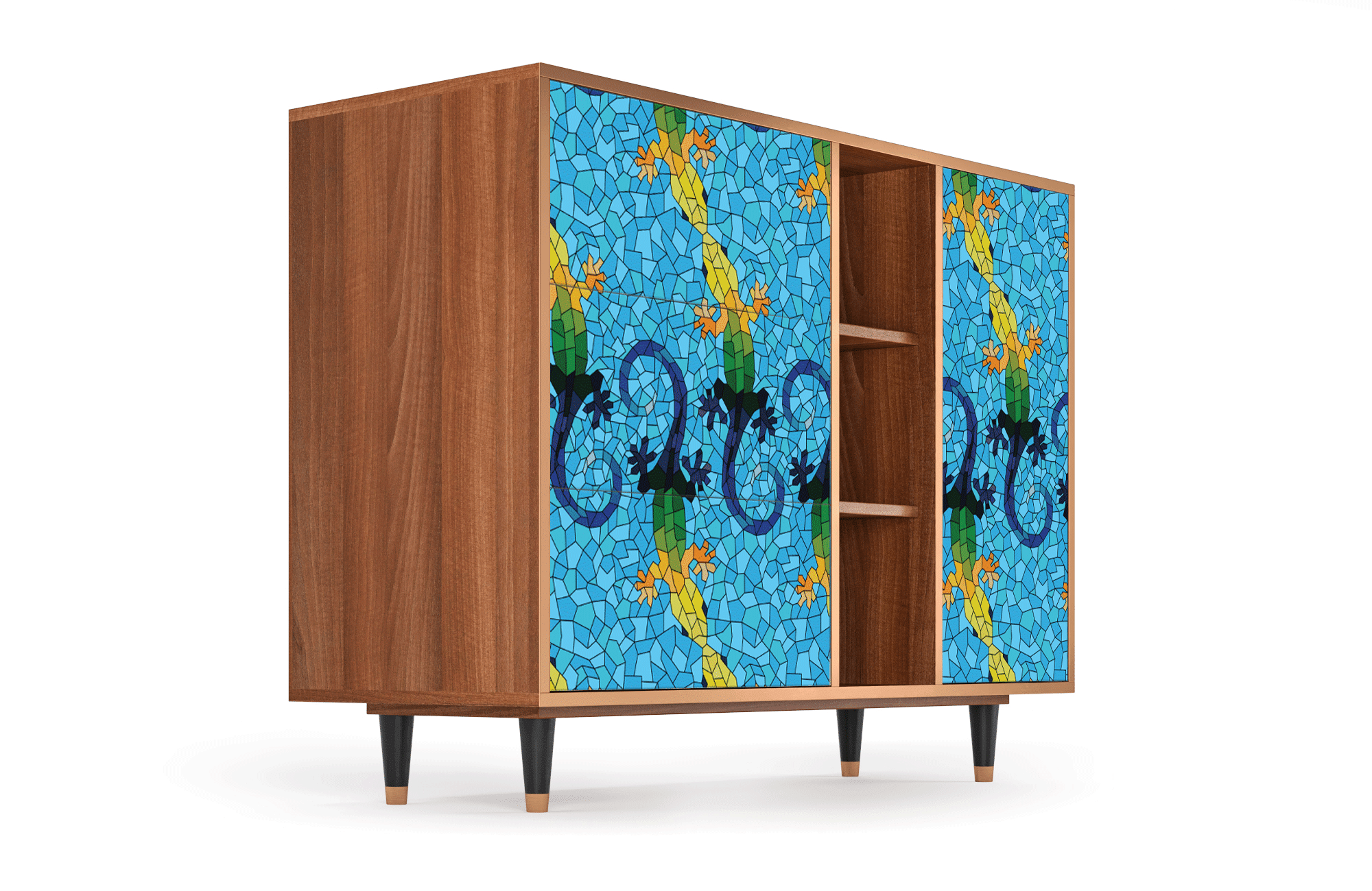 Sideboard – STORYZ – BS2 Gaudi’s Lizard – Walnut Sideboard - STORYZ - BS2 Gaudi's Lizard - Walnut