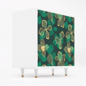 Sideboard - STORYZ - BS3 Green Flower - White