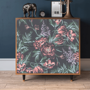 Sideboard - STORYZ - BS3 Dark Peonies - Walnut