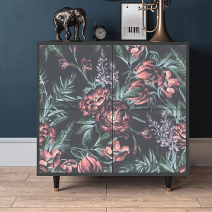 Sideboard - STORYZ - BS3 Dark Peonies - Antracite