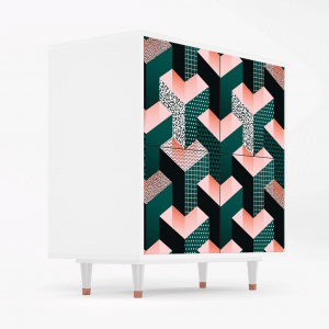 Sideboard - STORYZ - BS3 Geometric Madness - White