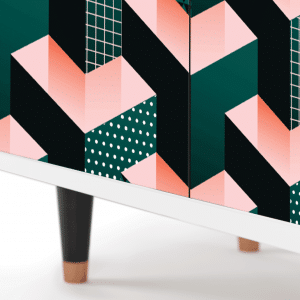 Sideboard - STORYZ - BS3 Geometric Madness - White