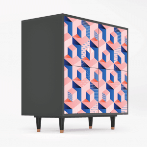 Sideboard - STORYZ - BS3 Pinky Squares - Antracite