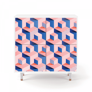 Sideboard - STORYZ - BS3 Pinky Squares - White