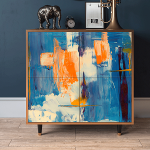 Sideboard - STORYZ - BS3 Abstract Expressionism - Walnut