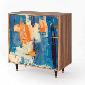 Sideboard - STORYZ - BS3 Abstract Expressionism - Walnut