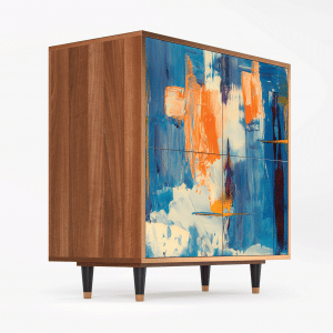 Sideboard - STORYZ - BS3 Abstract Expressionism - Walnut