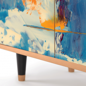 Sideboard - STORYZ - BS3 Abstract Expressionism - Walnut
