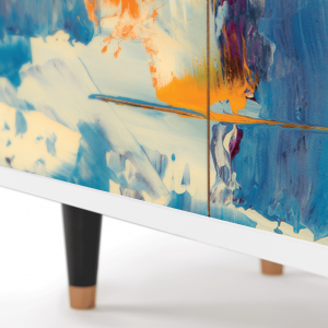 Sideboard - STORYZ - BS3 Abstract Expressionism - White