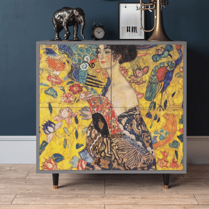 Sideboard - STORYZ - BS3 Lady with Fan by Klimt - Grey