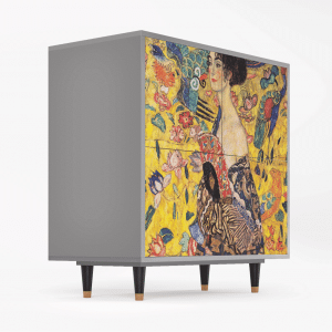 Sideboard - STORYZ - BS3 Lady with Fan by Klimt - Grey