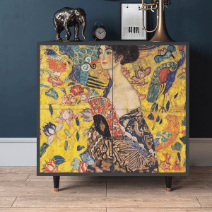 Sideboard - STORYZ - BS3 Lady with Fan by Klimt - Antracite