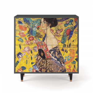 Sideboard - STORYZ - BS3 Lady with Fan by Klimt - Antracite