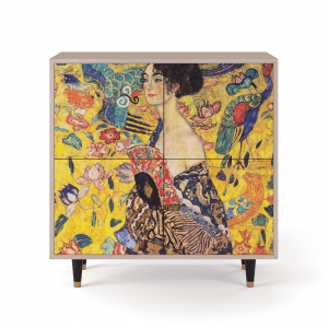 Sideboard - STORYZ - BS3 Lady with Fan by Klimt - Latte