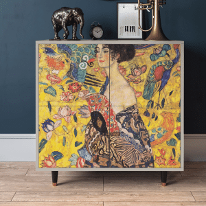 Sideboard - STORYZ - BS3 Lady with Fan by Klimt - Sand