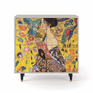 Sideboard - STORYZ - BS3 Lady with Fan by Klimt - Sand