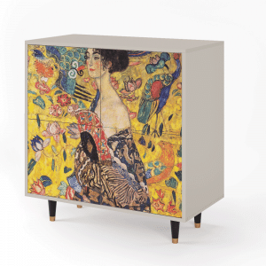 Sideboard - STORYZ - BS3 Lady with Fan by Klimt - Sand