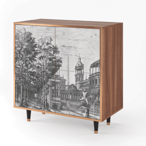 Sideboard - STORYZ - BS3 View of the Piazza - Walnut