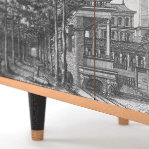 Sideboard - STORYZ - BS3 View of the Piazza - Walnut