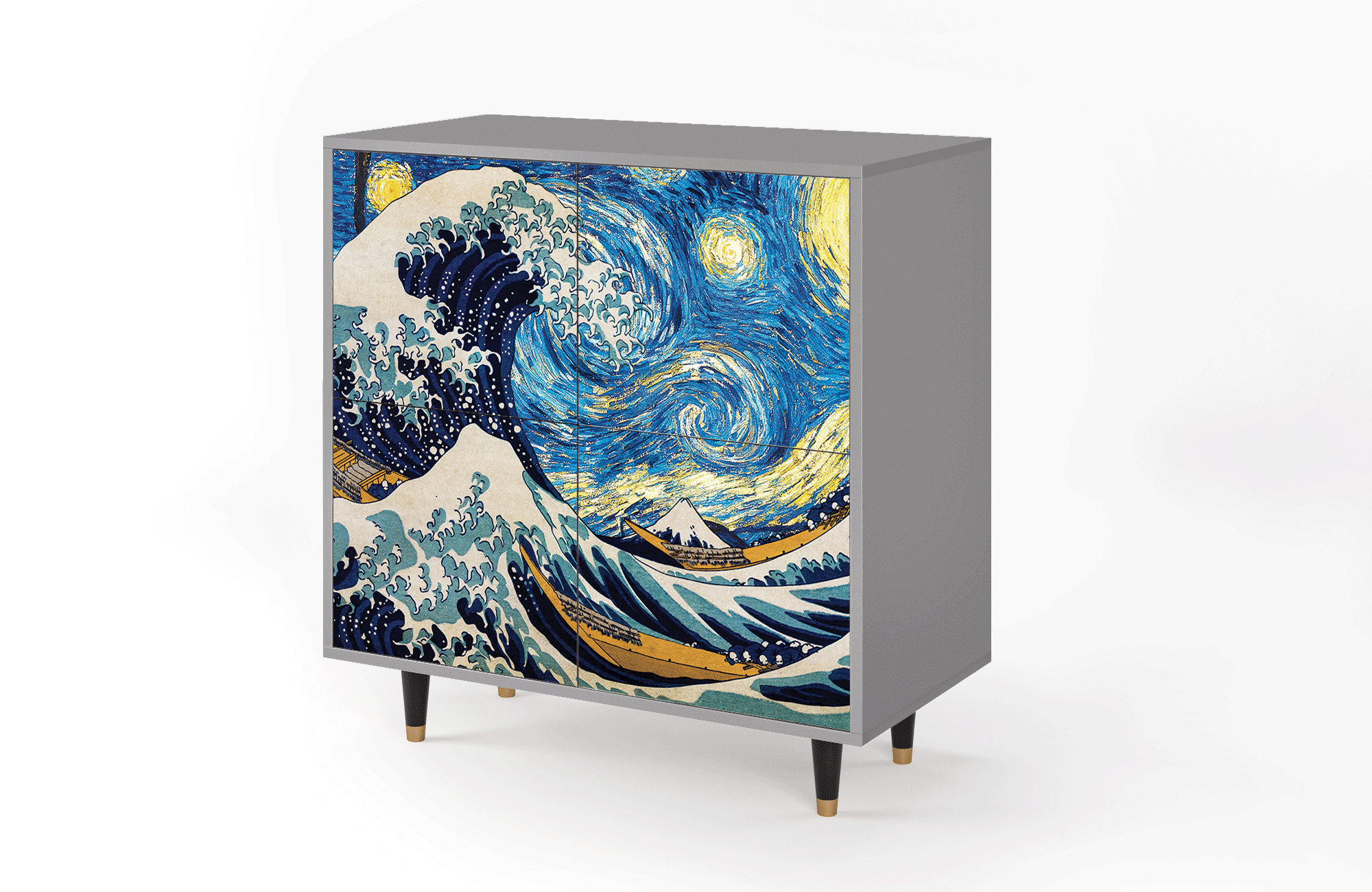 BS3_160_002 Sideboard - STORYZ - BS3 Great Wave - Grey