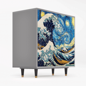 Sideboard - STORYZ - BS3 Great Wave - Grey