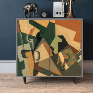 Sideboard - STORYZ - BS3 Glass and Checkerboard - Grey