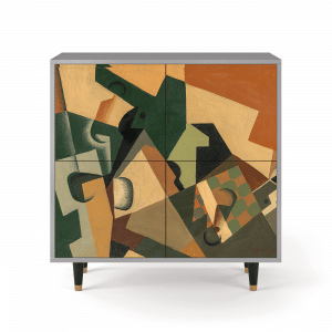 Sideboard - STORYZ - BS3 Glass and Checkerboard - Grey