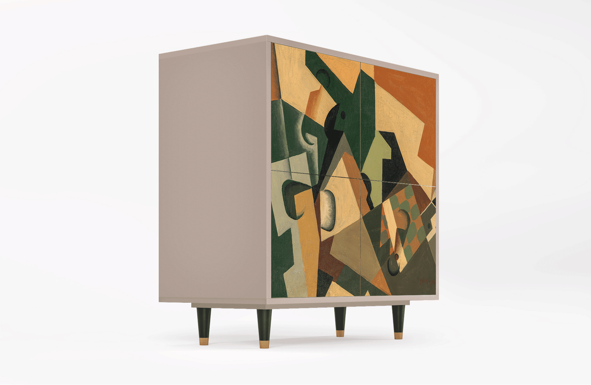 Sideboard – STORYZ – BS3 Glass and Checkerboard – Latte Sideboard - STORYZ - BS3 Glass and Checkerboard - Latte