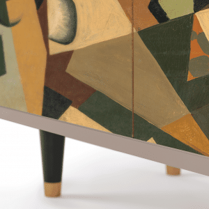 Sideboard - STORYZ - BS3 Glass and Checkerboard - Latte