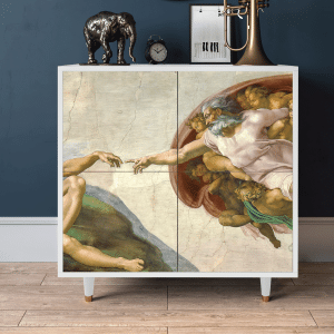 Sideboard - STORYZ - BS3 The Creation of Adam - White