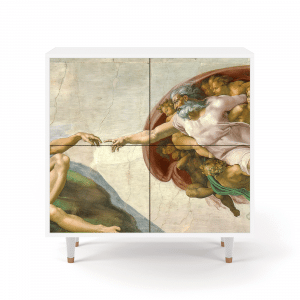 Sideboard - STORYZ - BS3 The Creation of Adam - White